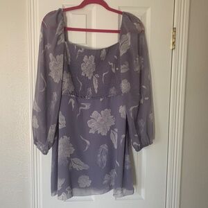 Wilfred Aritzia  Villa Floral mini dress